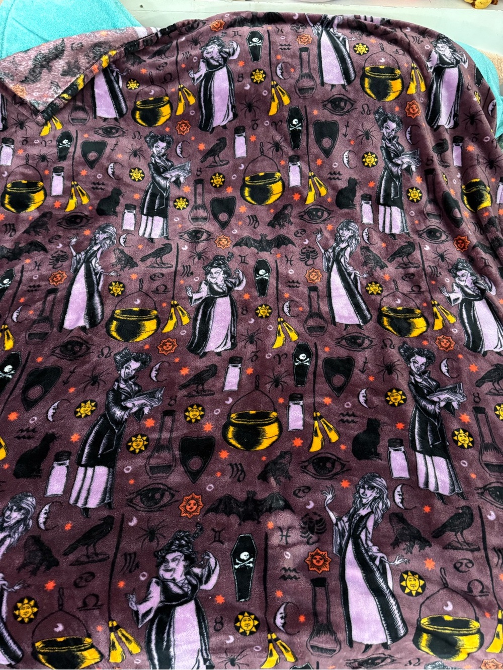 The Big One Disney Hocus Pocus Oversized 5’ X 6’ Silky Soft Throw Blanket